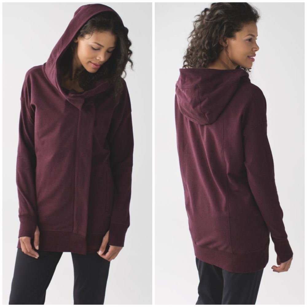Lululemon Wrap Up Jacket in Heathered Bordeaux Drama [MR201]